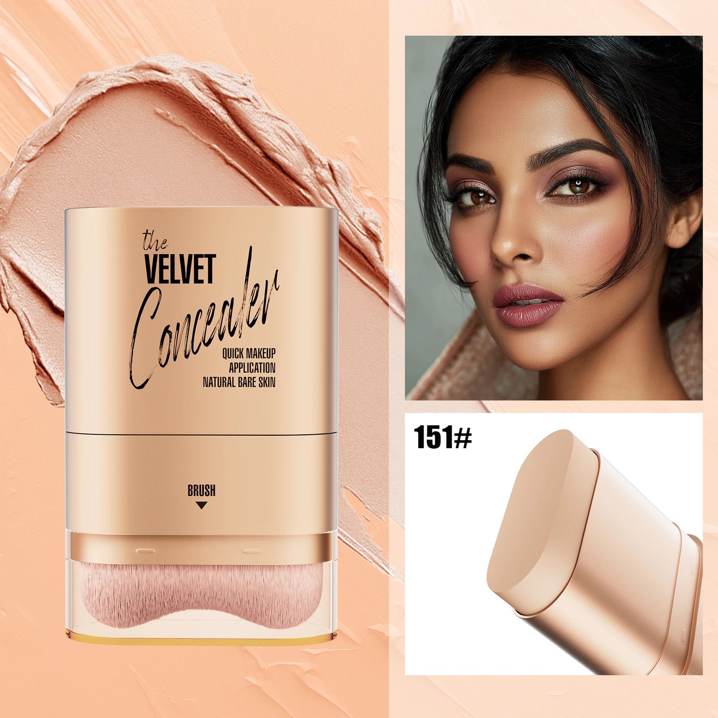 2-in-1 Foundation & Concealer Stick – Waterproof Full Coverage