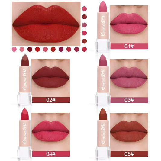 CmaaDu 15-Color Matte Liquid Lipstick Set – Waterproof Long Wear