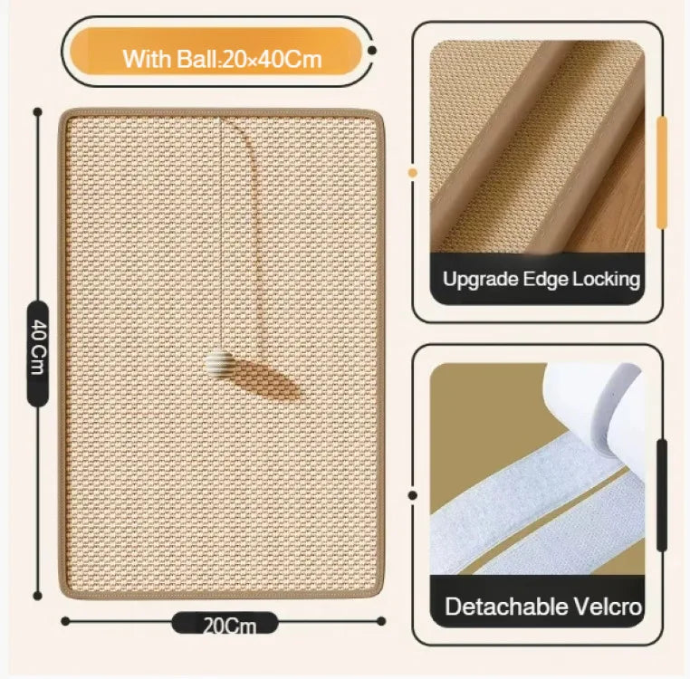 SofaGuard: Multi-Function Sisal Scratching Mat