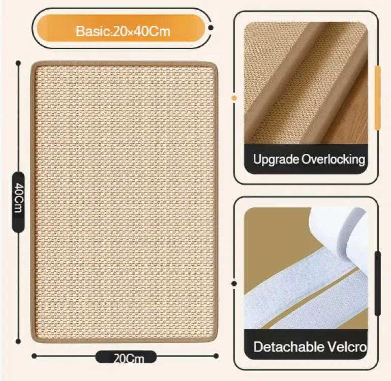 SofaGuard: Multi-Function Sisal Scratching Mat