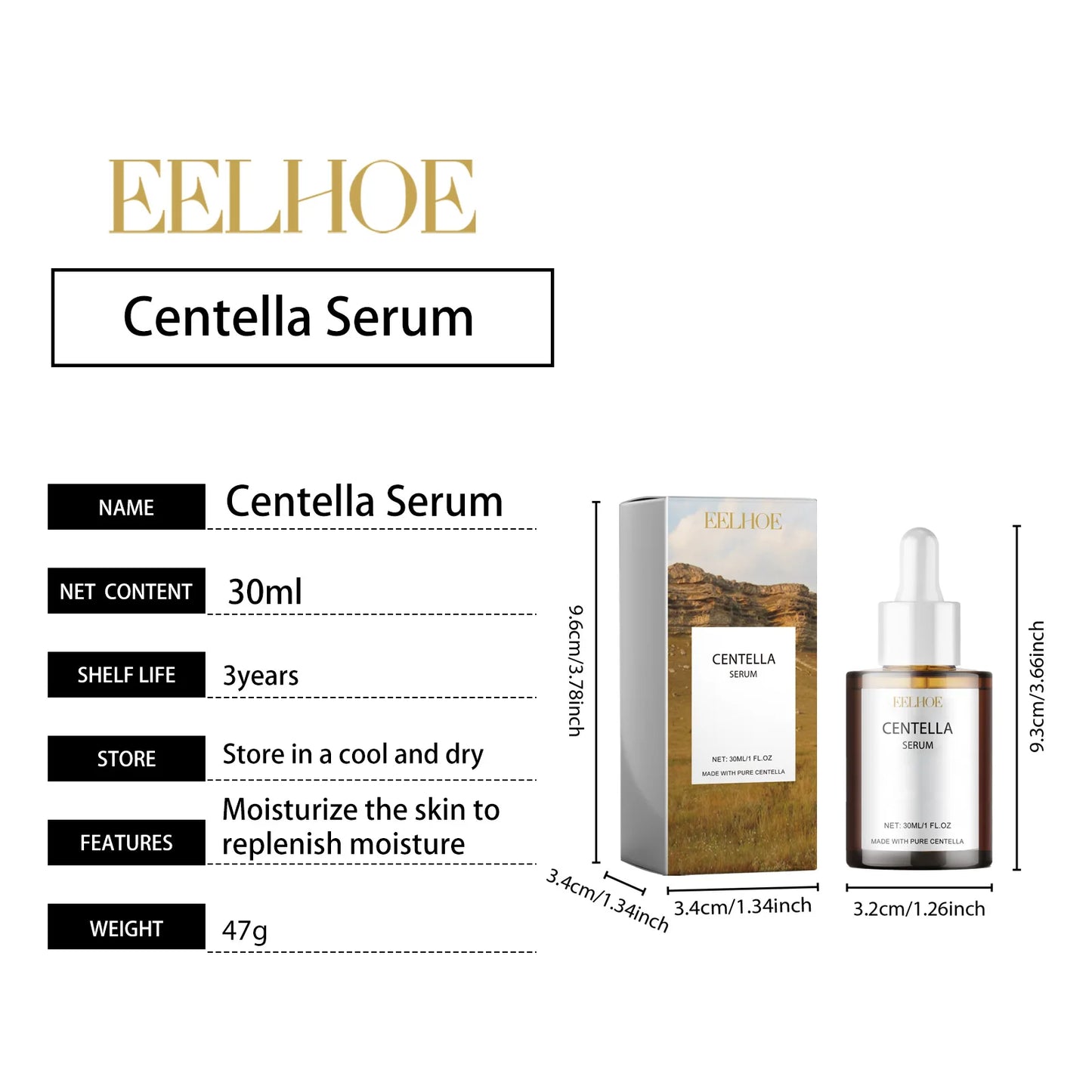 Centella Skincare Kit – Cleansing Oil, Face Wash & Serum for Soothing & Barrier Repair