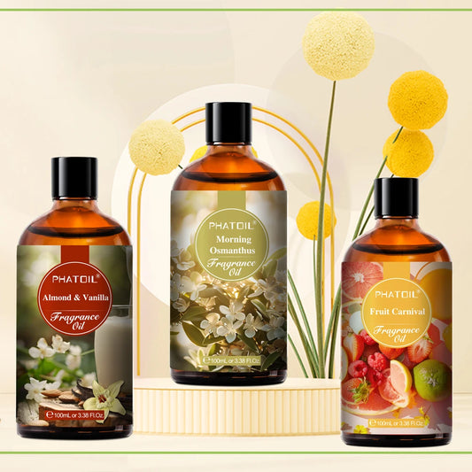 PHATOIL Almond & Vanilla Fragrance Oil – Diffuser Aromatherapy (100ml)