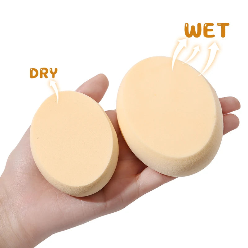 Oval Makeup Sponge Set – Wet & Dry Beauty Puff (1/4pcs)