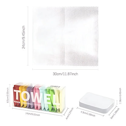 Travel-Essential: Compressed Cotton Disposable Face Towels (Soft & Hygienic)