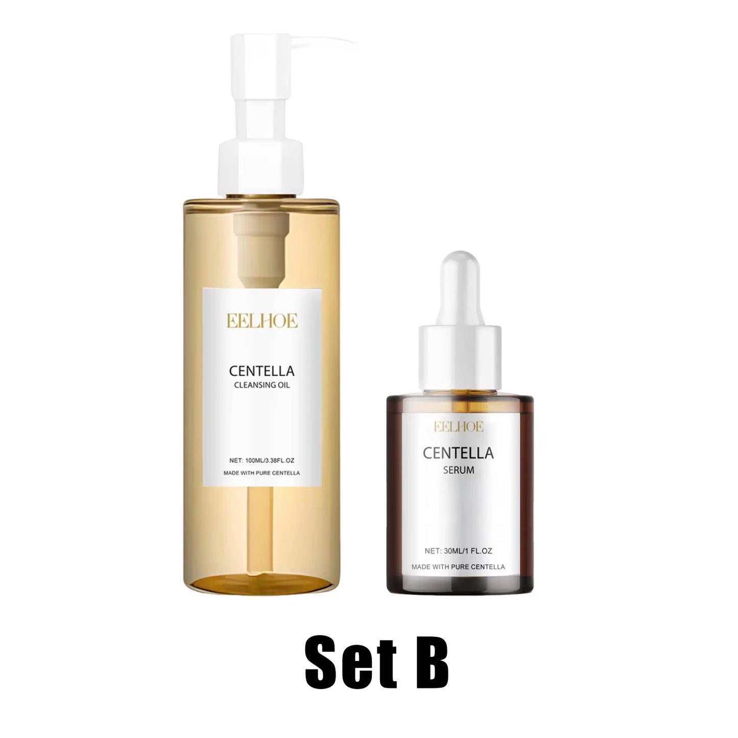 Centella Skincare Kit – Cleansing Oil, Face Wash & Serum for Soothing & Barrier Repair