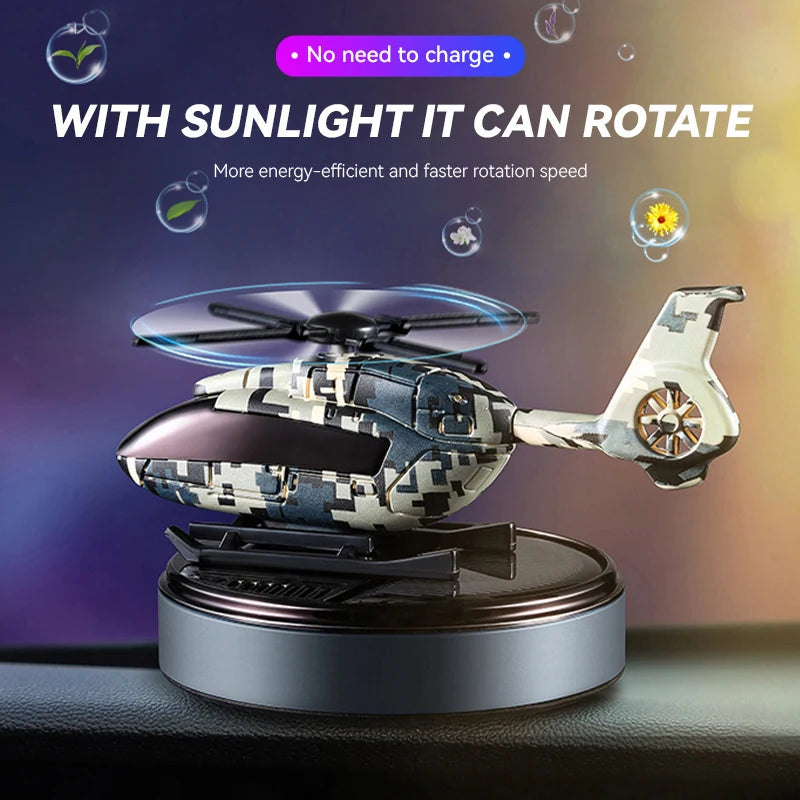 Solar Helicopter Car Air Freshener – DIY Aroma Diffuser Ornament