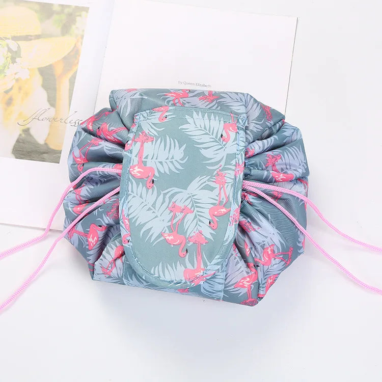 Drawstring Cosmetic Bag – Waterproof Travel Makeup Organizer