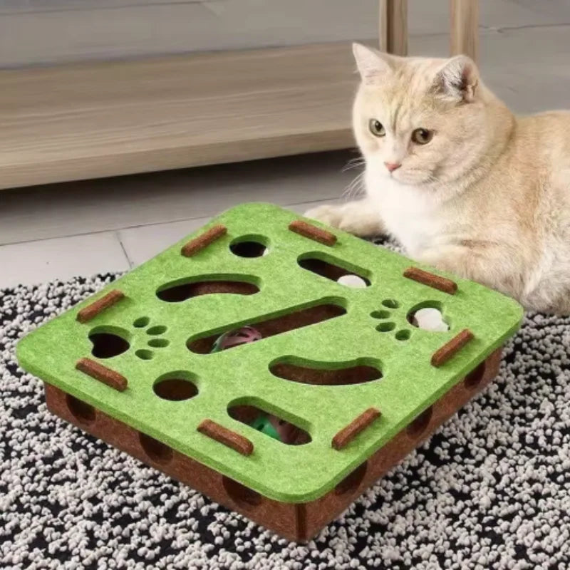 BrainyBox: Interactive Felt Maze for Cats