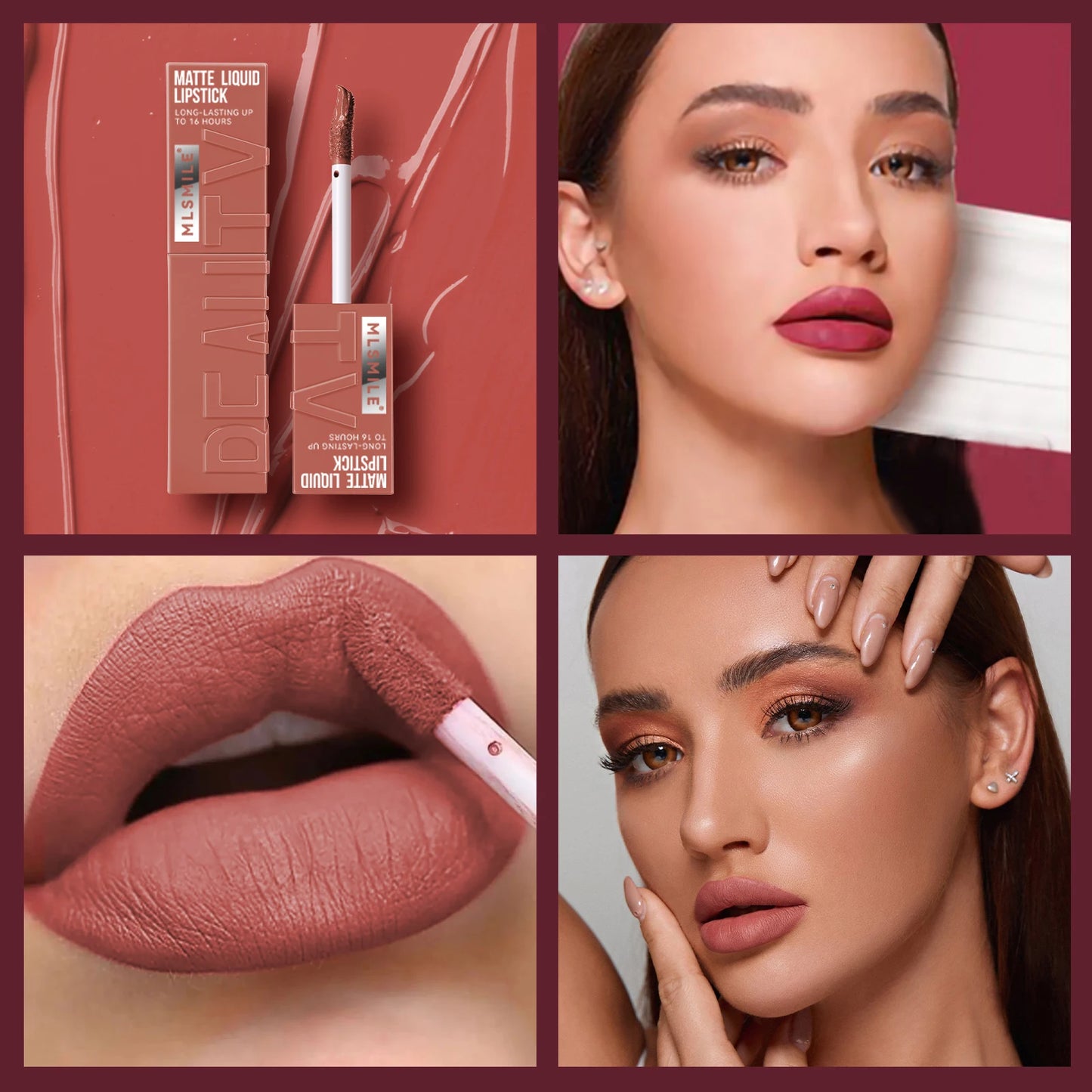 Professional Velvet Matte Liquid Lipstick – Waterproof & Non-Stick Formula