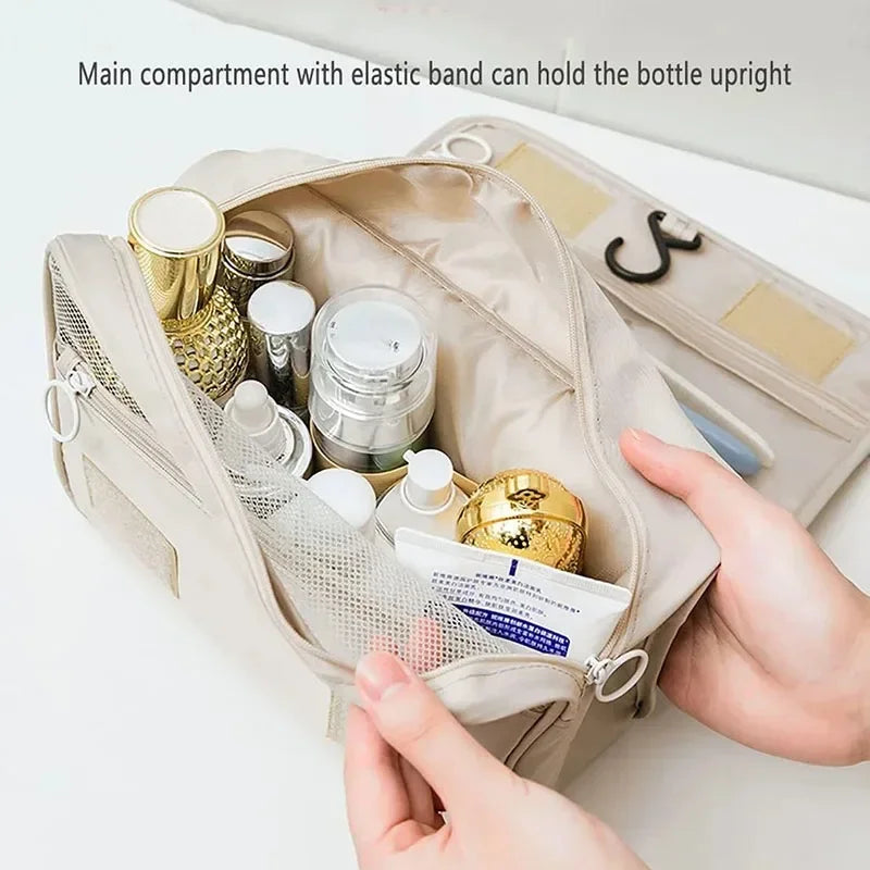 Hanging Travel Toiletry Bag with Hook (Waterproof)