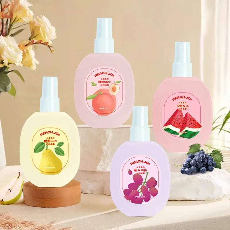 Clothes Perfume Spray Fresh Scent Long Lasting Deodorant for Men and Women Clothing Fruits Peach Odor Air Freshener Fragrance