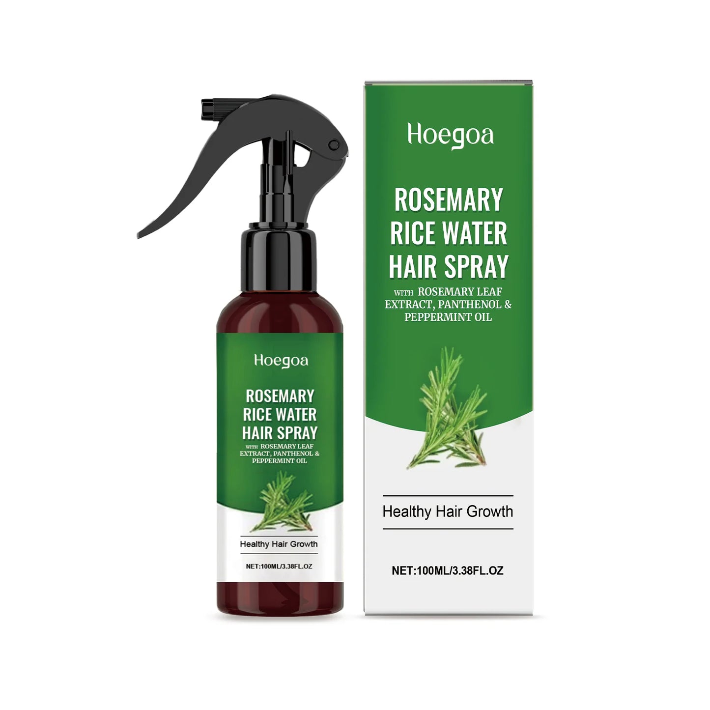 Rosemary & Rice Water Hair Growth Spray – Scalp Hydrating Care
