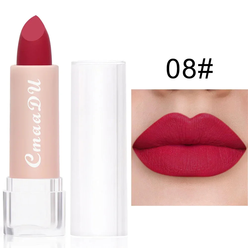 CmaaDu 15-Color Matte Liquid Lipstick Set – Waterproof Long Wear