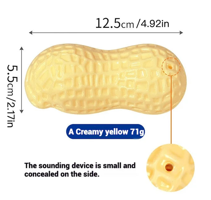 NuttyFun: Interactive Squeaky Peanut Toy