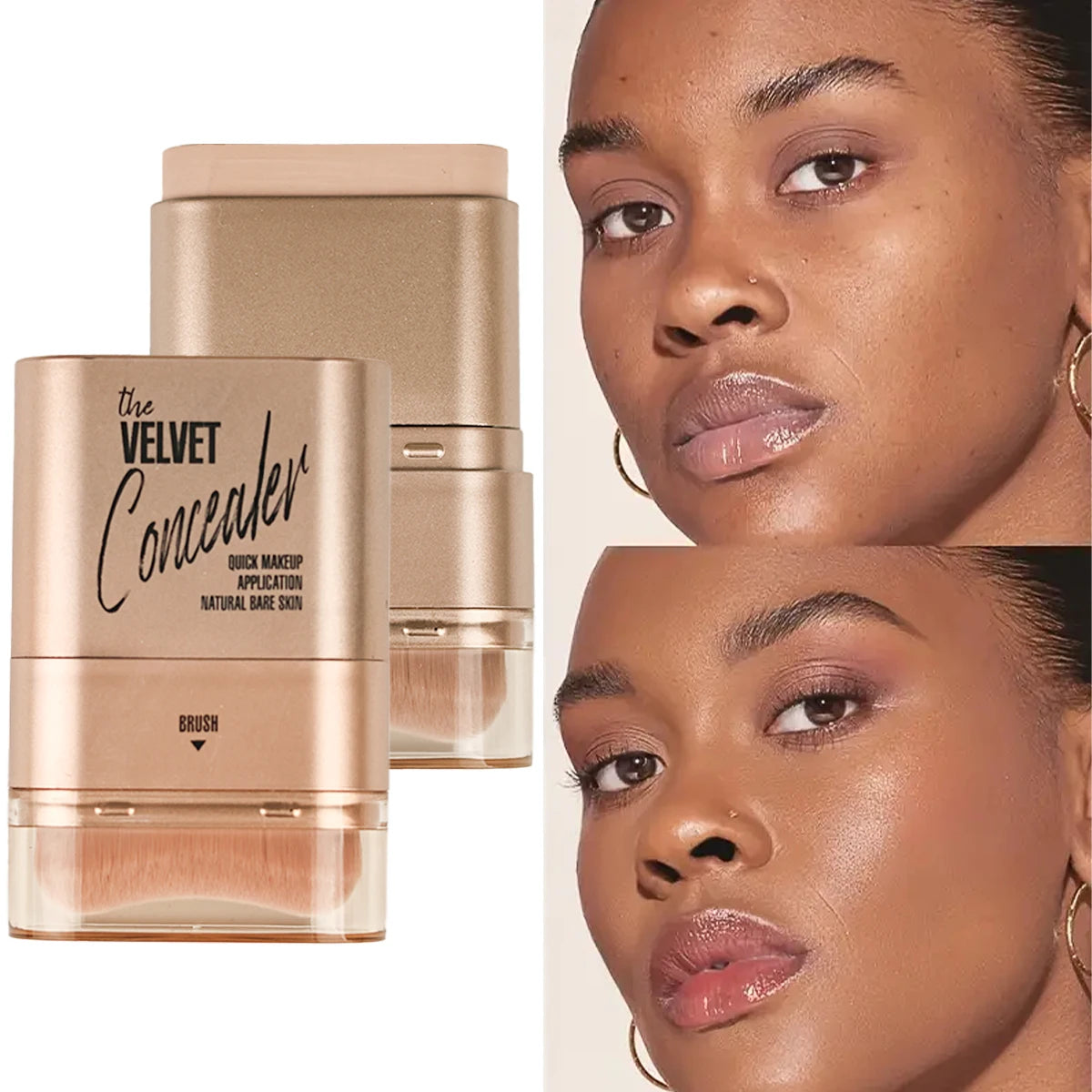 2-in-1 Foundation & Concealer Stick – Waterproof Full Coverage