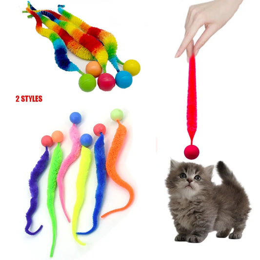 WiggleWorm: Elastic Caterpillar Teaser Toy