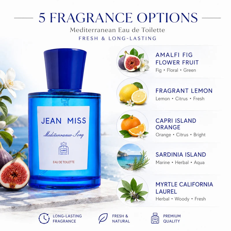 Unisex Eau de Toilette – Oceanic Citrus Mediterranean Fragrance (50ml)