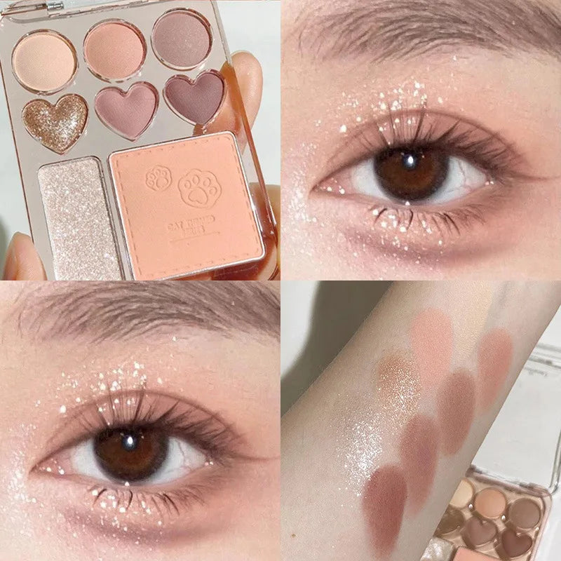 Surnelia Love-Tone: 8-Color Eyeshadow, Blush & Highlighter Palette