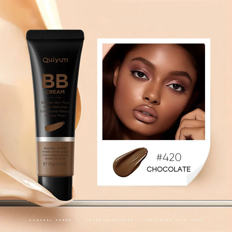 High Coverage BB Cream – Waterproof, Long-Lasting Brightening Face Foundation
