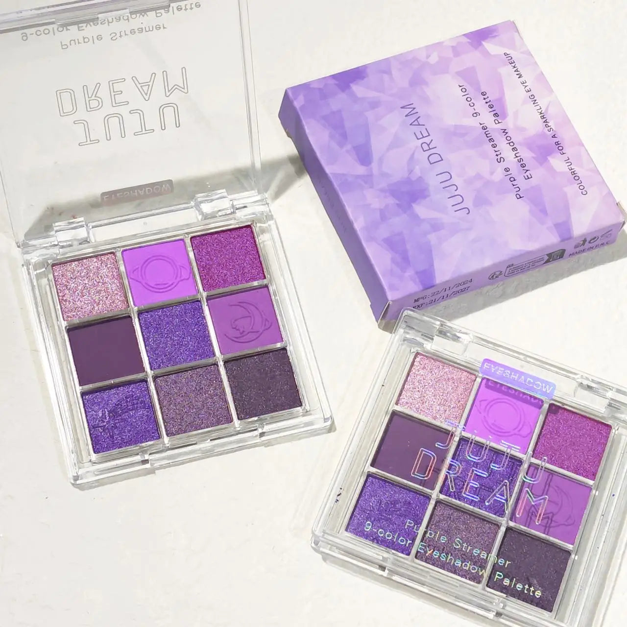 Surnelia Mystic Bloom: 9-Color Pink & Purple Smokey Palette