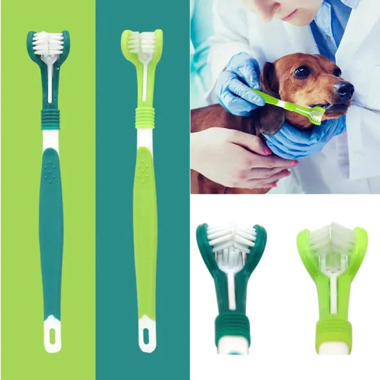 OralPro: 3-Sided Multi-Angle Pet Toothbrush