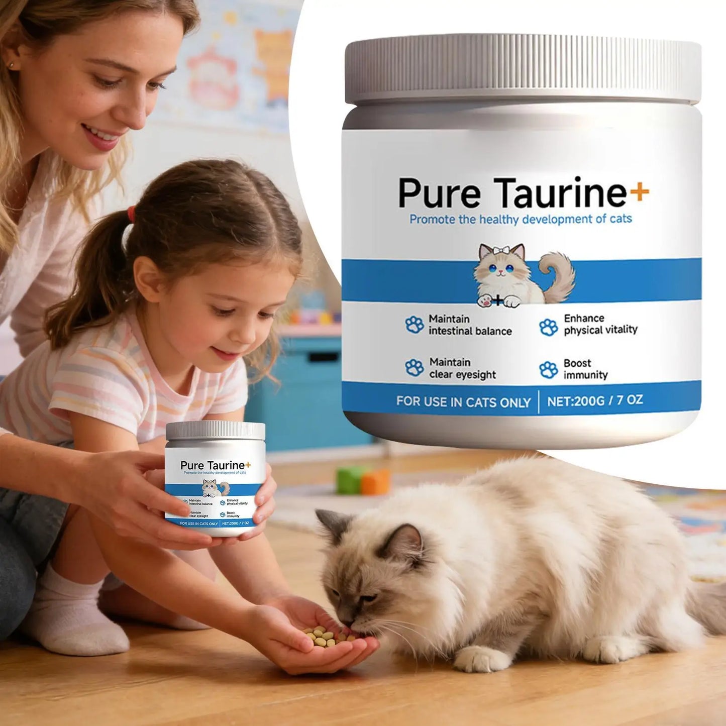 VitaHeart: Pure Taurine Supplement for Cats