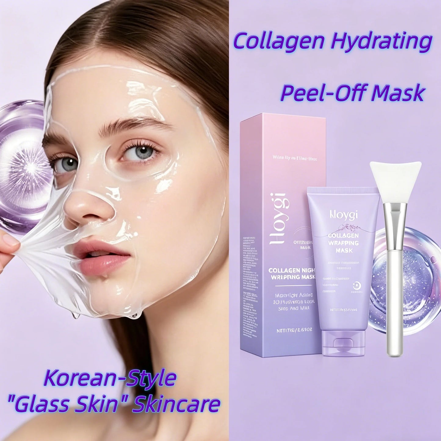 Korean Collagen Peel-Off Face Mask – Pore Cleansing & Firming Care