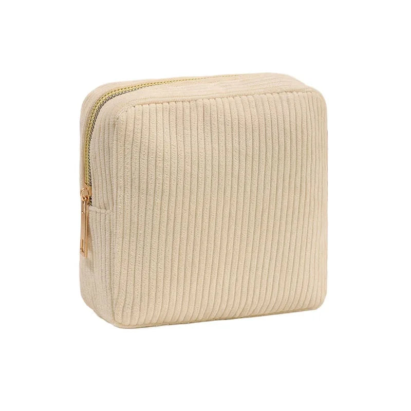 Vintage Corduroy Makeup Organizer (Mini Pouch)