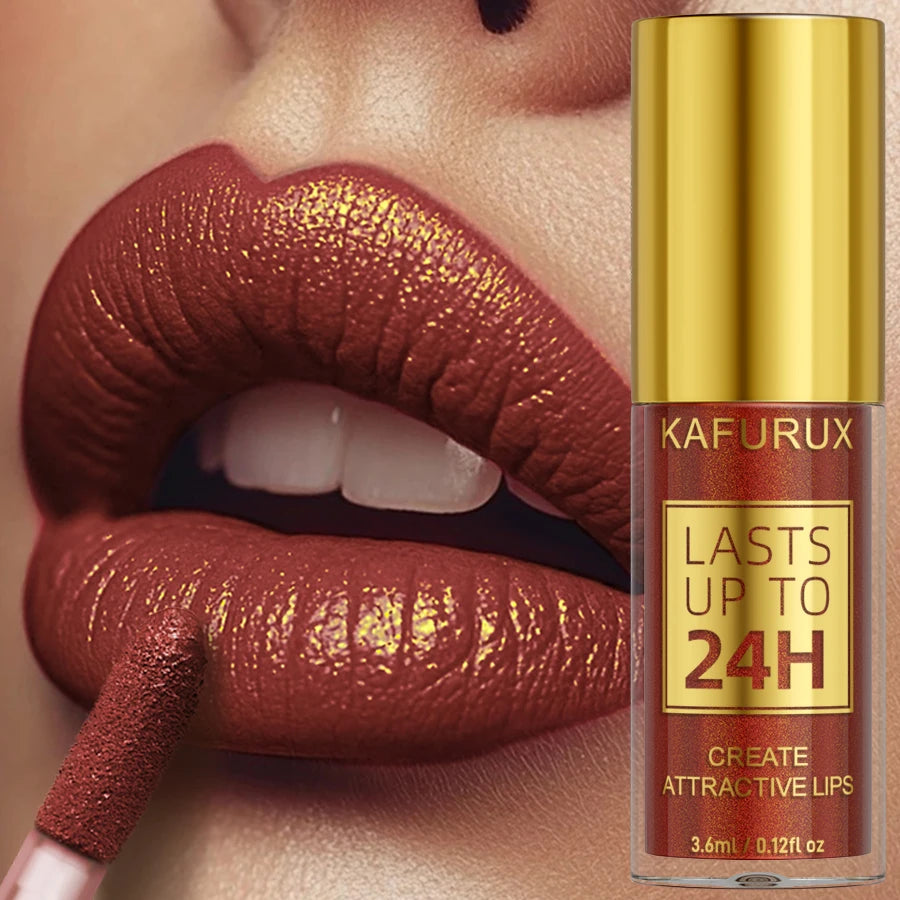 Metallic Glitter Lip Gloss – Long Lasting Waterproof Shine