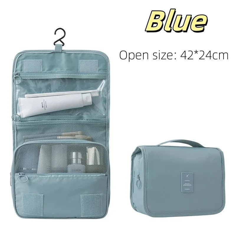 Hanging Travel Toiletry Bag with Hook (Waterproof)