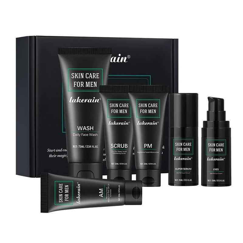 Men’s 3-in-1 Skin Care Kit – Face Wash, Moisturizing Cream & Anti-Aging Eye Cream