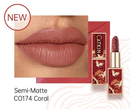 CATKIN Hydrating Matte Lipstick – Creamy, Long-Lasting Satin Finish