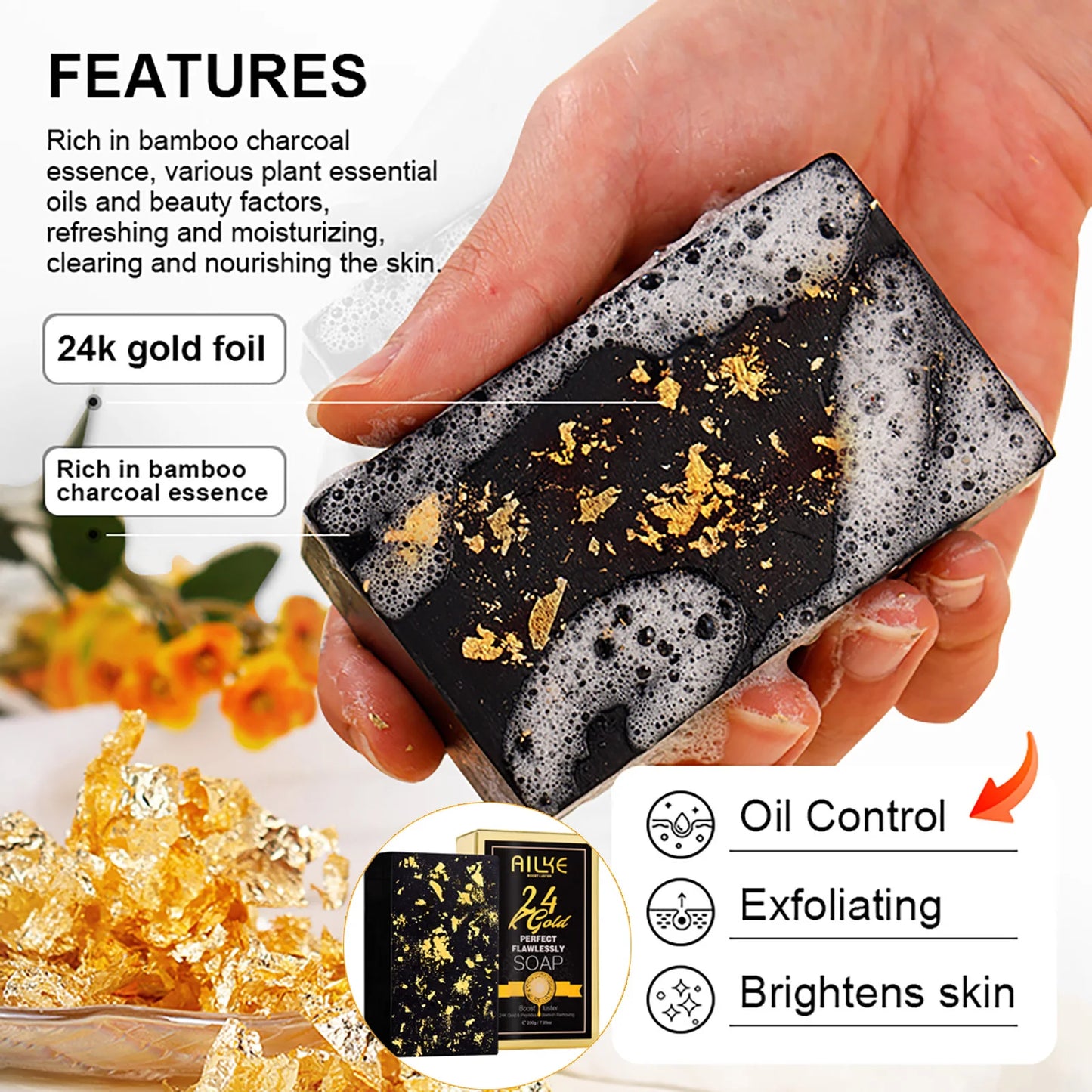 AILKE 24K Gold Skin Care Range – Dark Spot Reducer, Moisturizer & Anti-Wrinkle for Men & Women