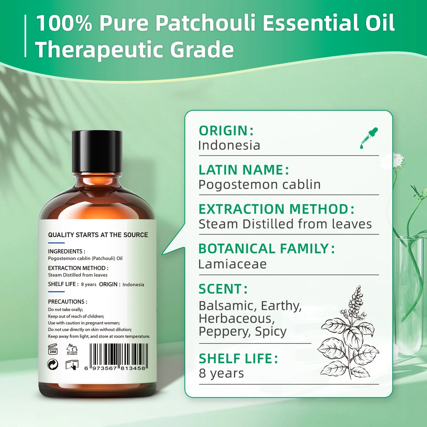 HIQILI Essential Oil – 100ml Natural Aromatherapy Oil