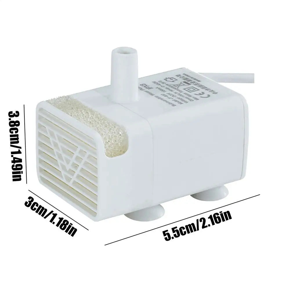 PureFlow: USB Submersible Pump for Cat Water Fountains