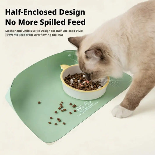 CleanFloor: Non-Slip Waterproof Pet Feeding Mat