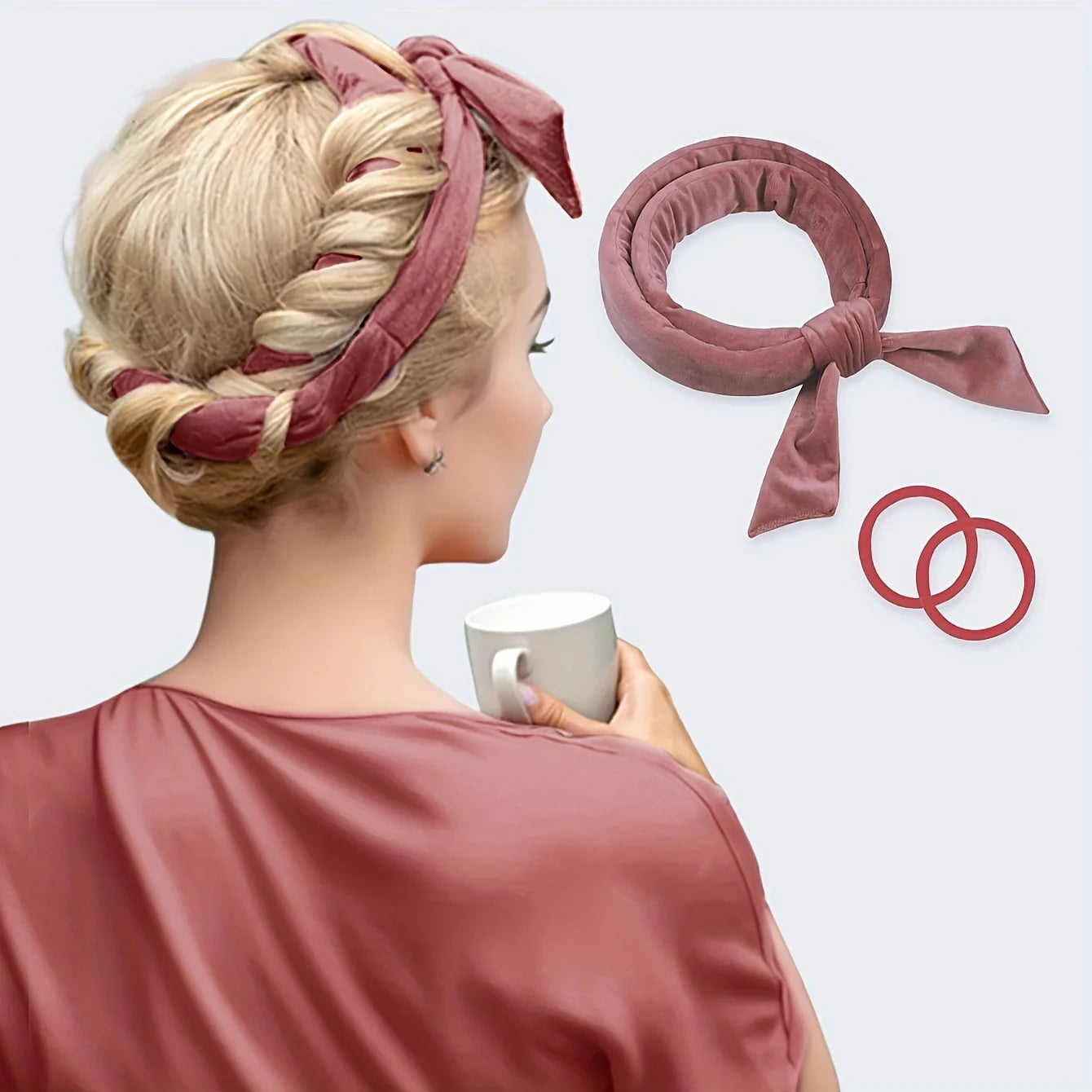 Heatless Curling Headband – No Heat Hair Curler Rod Set