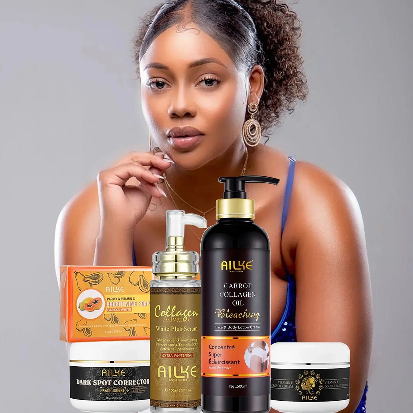 AILKE Collagen Skin Care Set – Hydrating & Brightening Body Care