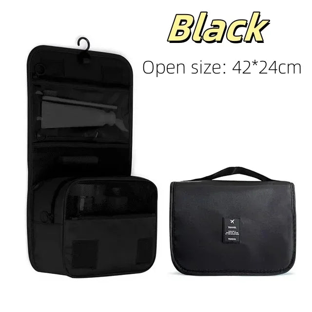 Hanging Travel Toiletry Bag with Hook (Waterproof)