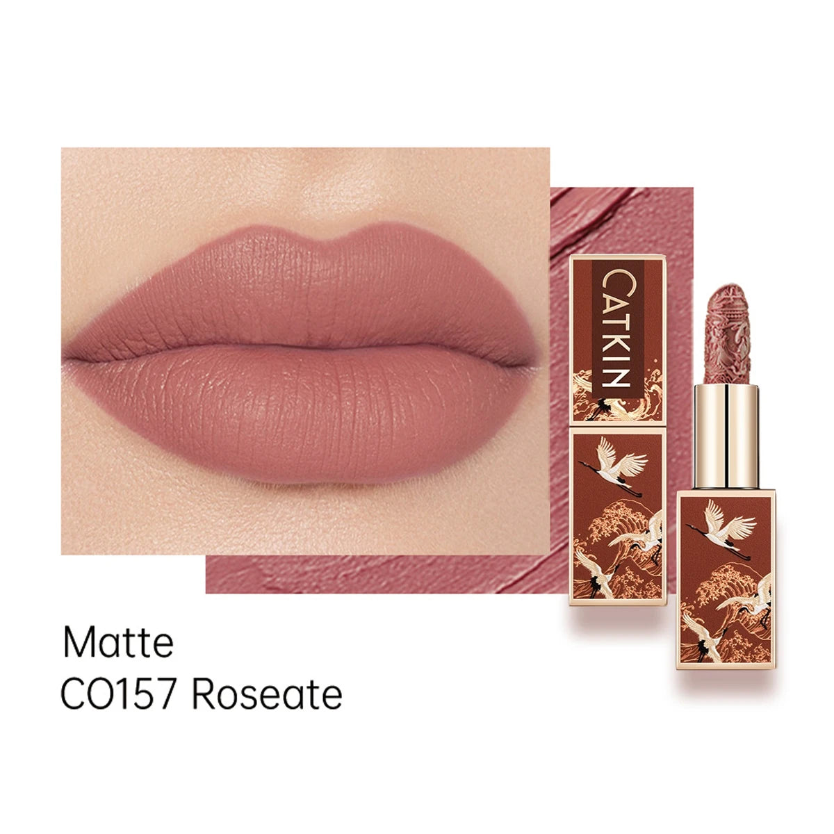 CATKIN Hydrating Matte Lipstick – Creamy, Long-Lasting Satin Finish