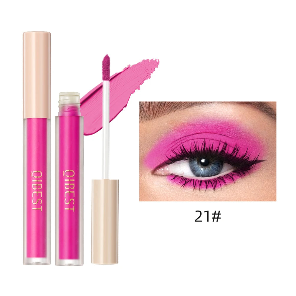 QIBEST Matte Liquid Shadow Collection – 8-Stick Set, Dual-Use for Eyes & Cheeks