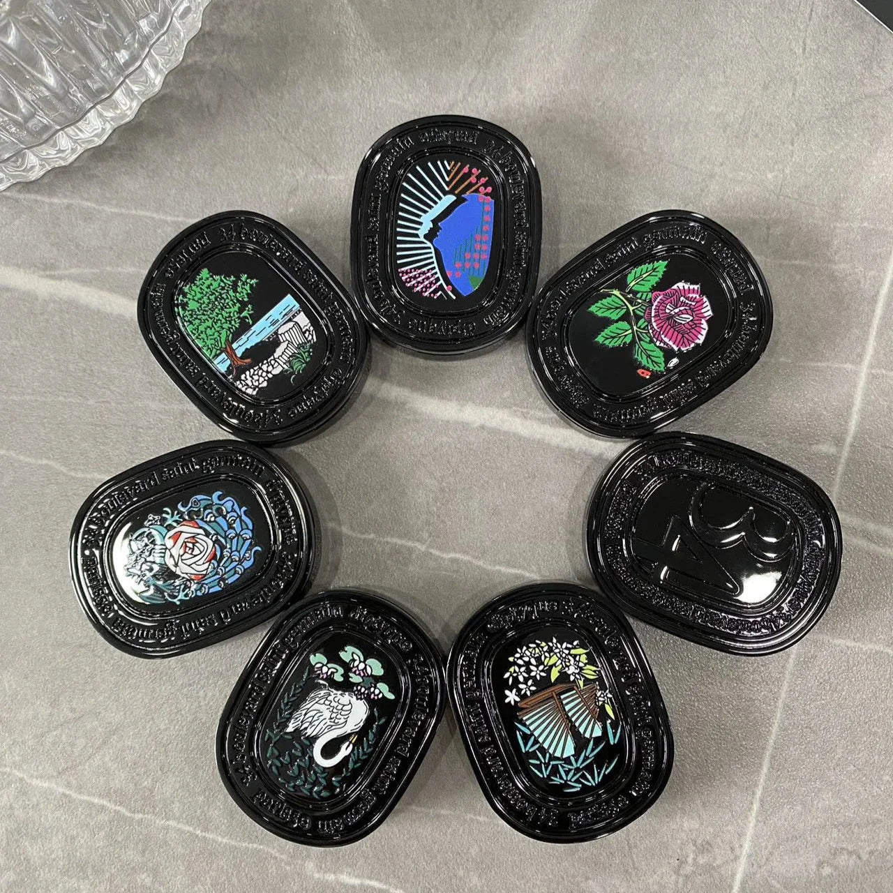 Elegant Solid Perfume Compact – Unique Floral Scented Balm