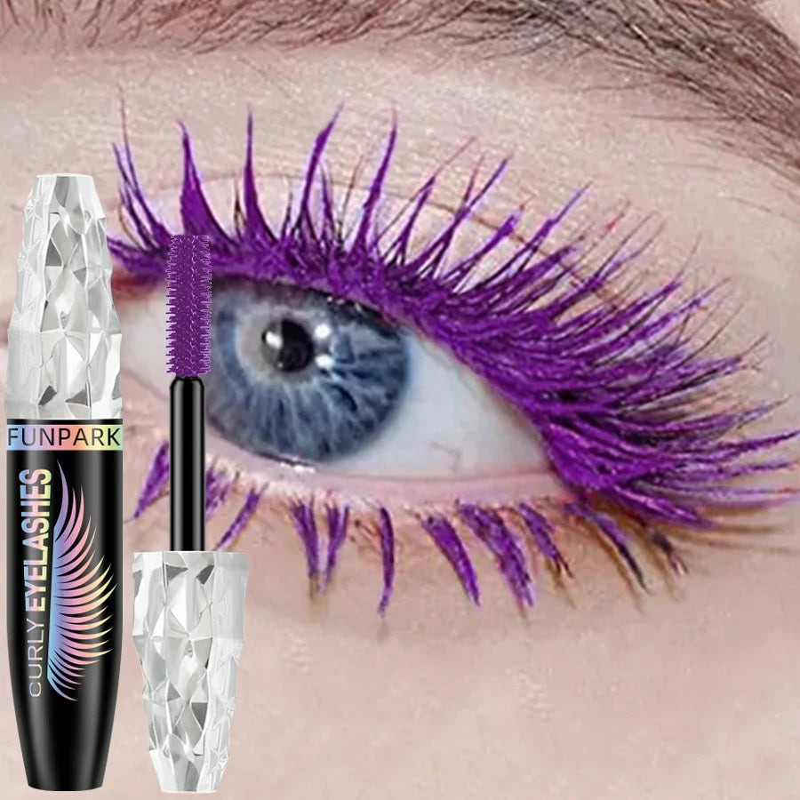 9-Color Waterproof Mascara – Lengthening & Volumizing Formula