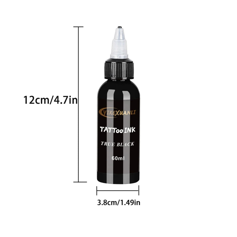 60ml Tattoo Ink Pigment – Red & Black Semi-Permanent Body Art