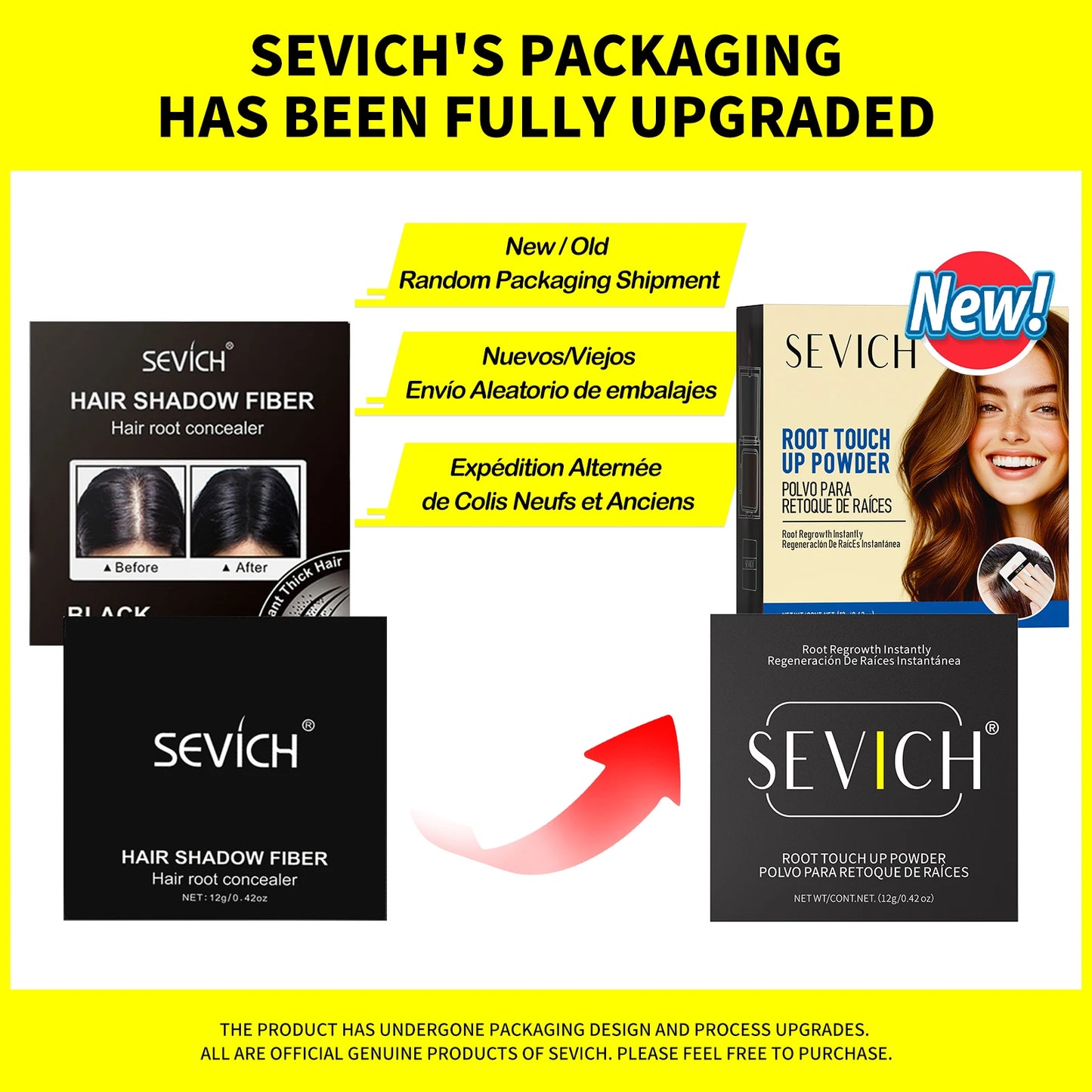 Sevich Hair Shadow Fiber (Hair root concealer)
