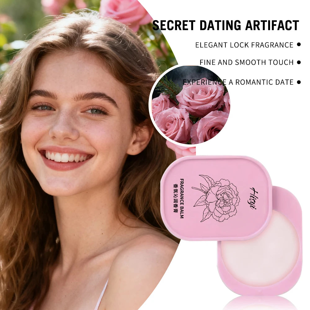 Solid Perfume Balm – Long-Lasting Floral Fragrance, Vegan, Unisex, Skin-Friendly (Face/Body Use)