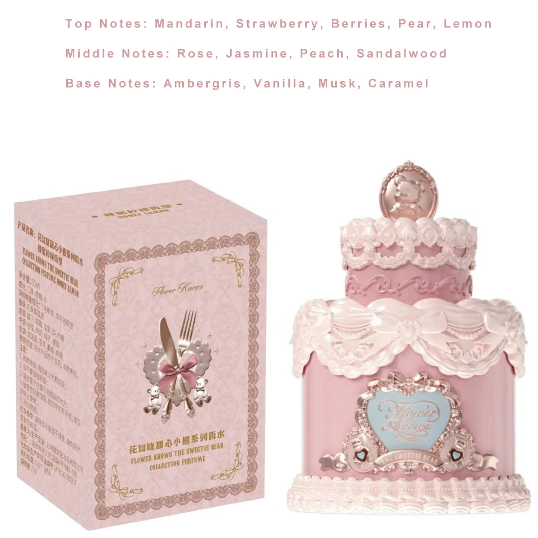 Flower Knows Sweetie Bear Perfume – Rose Milk Musk Floral Fragrance