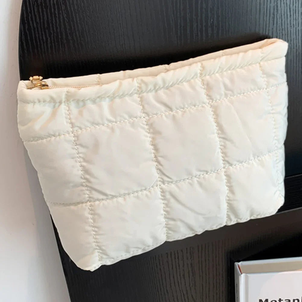 Quilted Padded Travel Makeup Organizer Bag