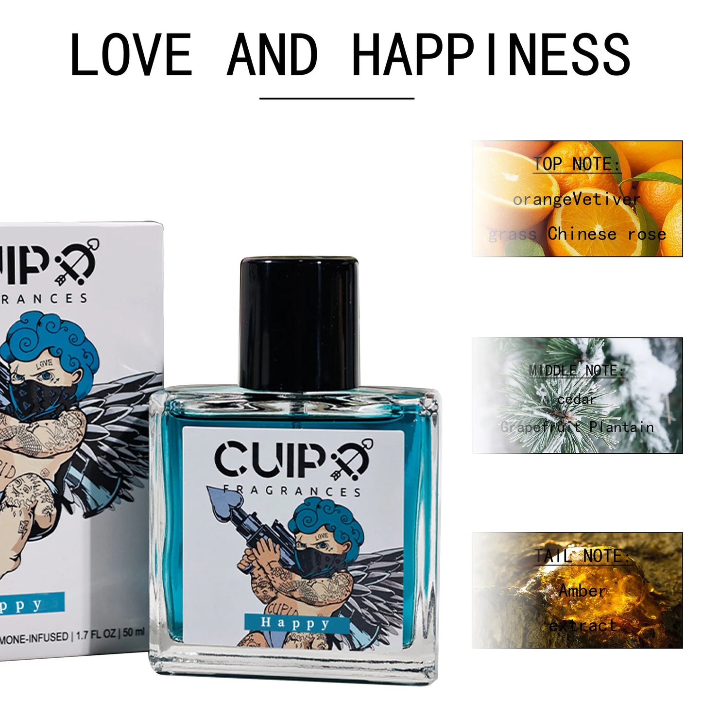 50ml 10ml Cupid Charm Toilette For Men Women Cupid Hypnosis Cologne Fragrances For Men and Women Romance