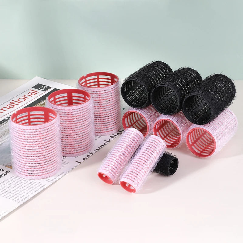 6pcs Self-Grip Hair Roller Set – Heatless Curling Rollers